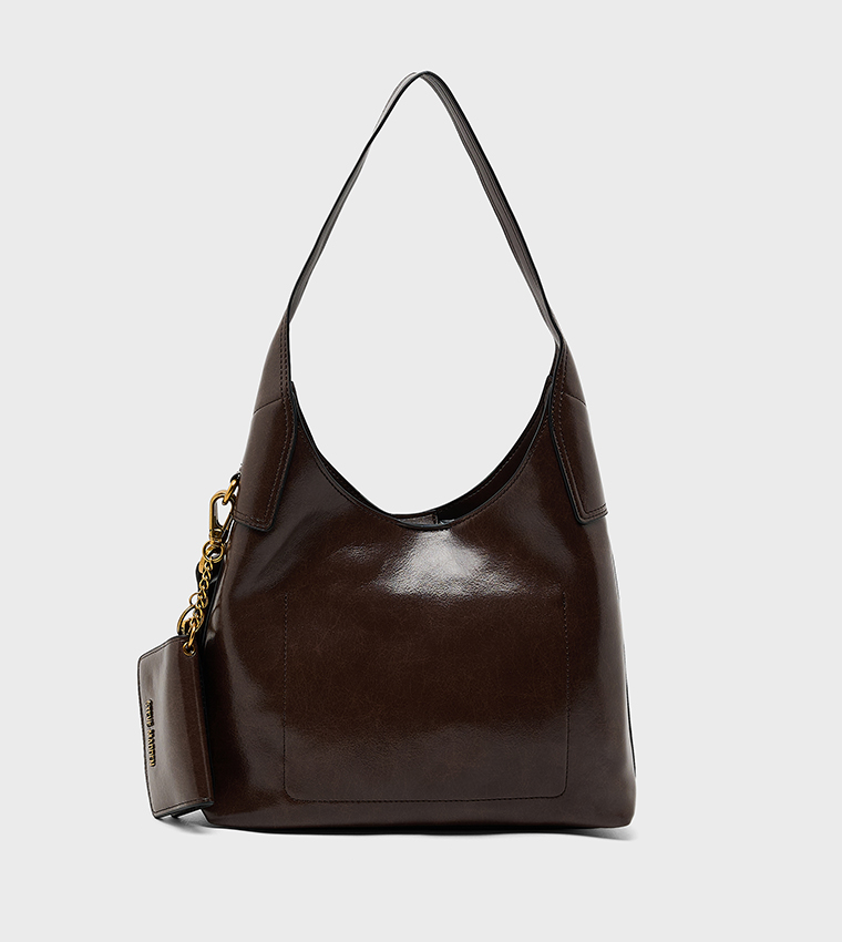 BBERYL Logo Detail Hobo Bag