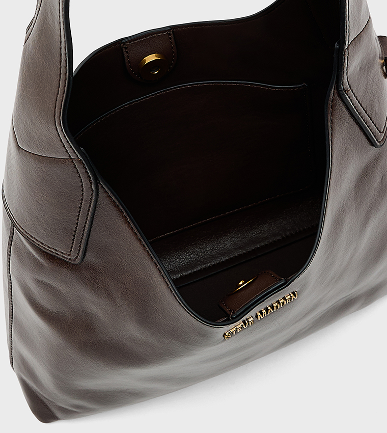 BBERYL Logo Detail Hobo Bag
