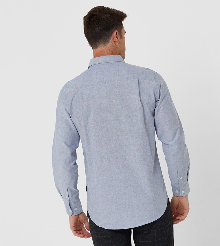 Long Sleeve Classic Collar Timeless Oxford Cloth Shirt 