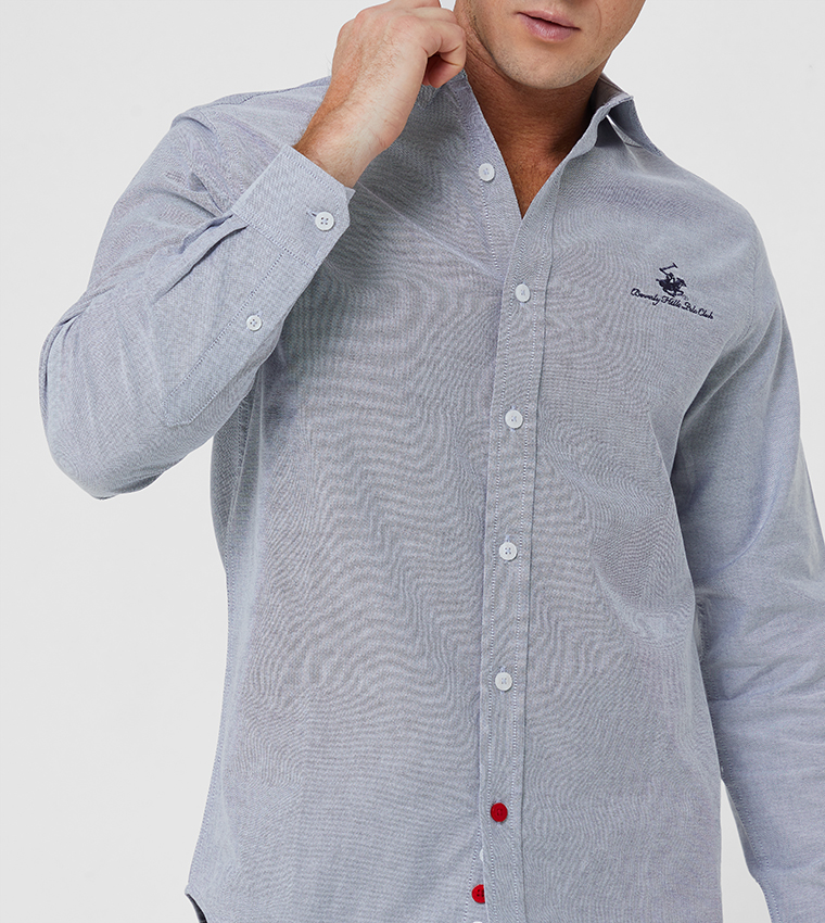 Long Sleeve Classic Collar Timeless Oxford Cloth Shirt 