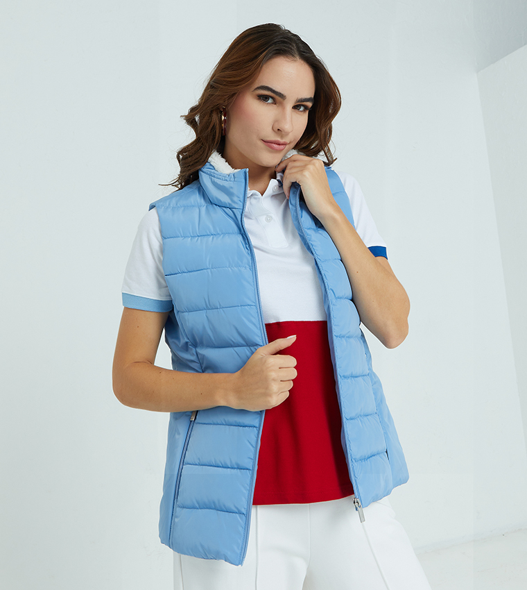 Beverly Hills Polo Club  Puffer & Quilted Jackets - Blue Puffer & Quilted Jackets