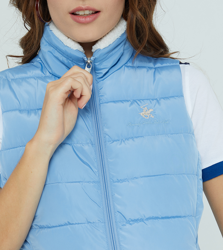 Beverly Hills Polo Club  Puffer & Quilted Jackets - Blue Puffer & Quilted Jackets