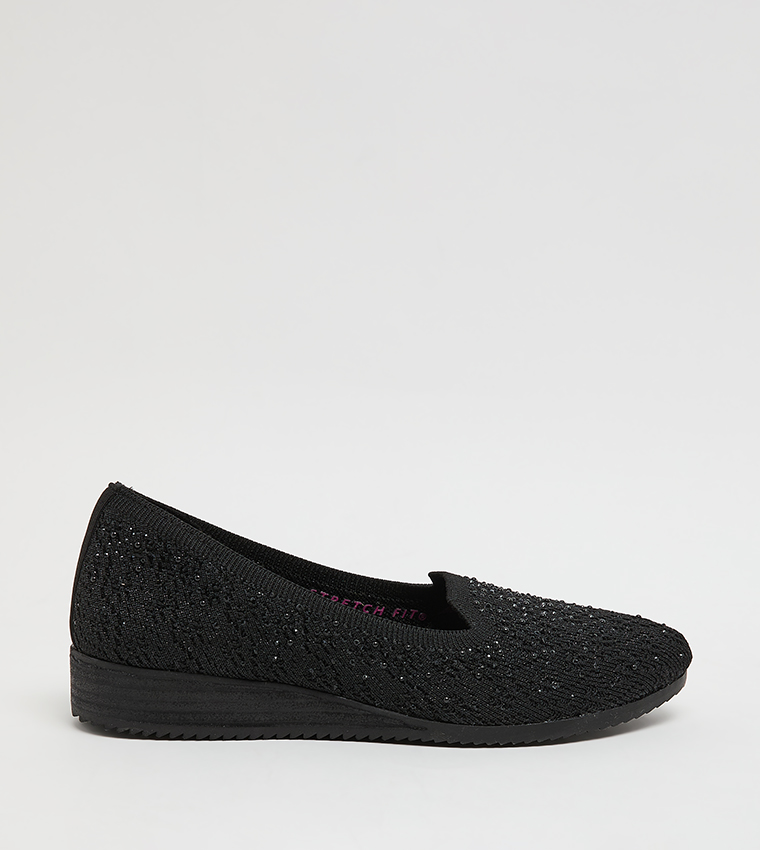CLEO SAWDUST Embellished Slip-On Shoes