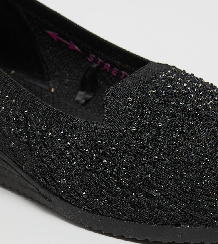 CLEO SAWDUST Embellished Slip-On Shoes