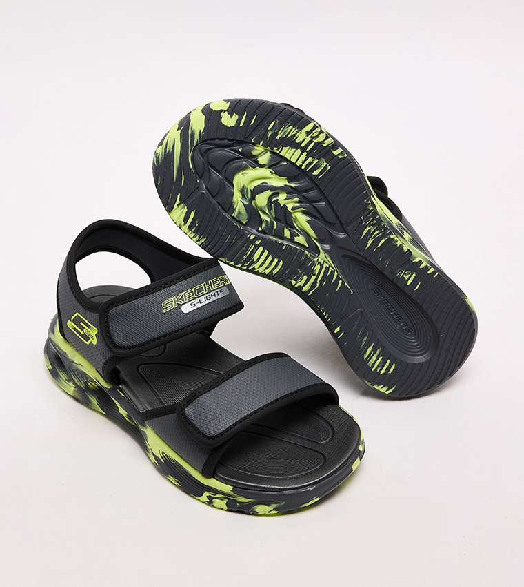SOLA GLOW Printed Comfort Sandals