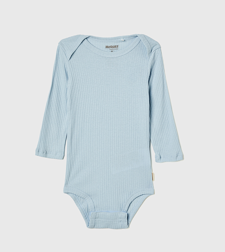 Pack of 3 Solid Long Sleeves Bodysuits