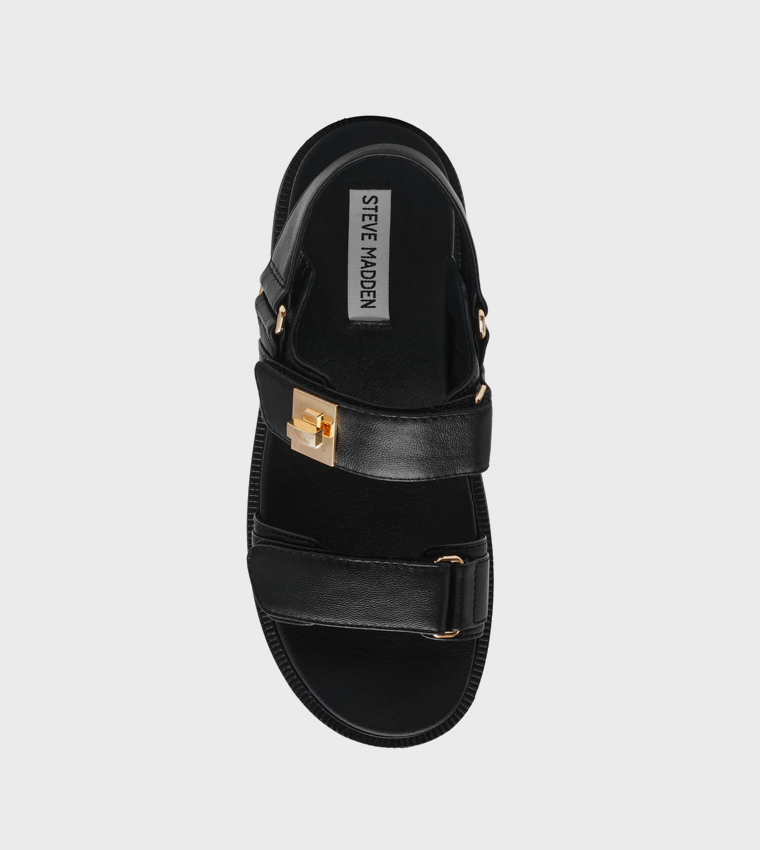 SUPERMONA Velcro Closure Platform Sandals