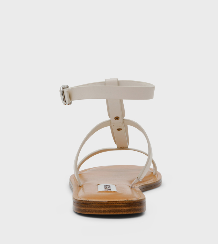 ALMA Metal Accent Flat Sandals