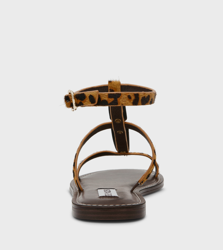 ALMA-L Metal Accent Flat Sandals