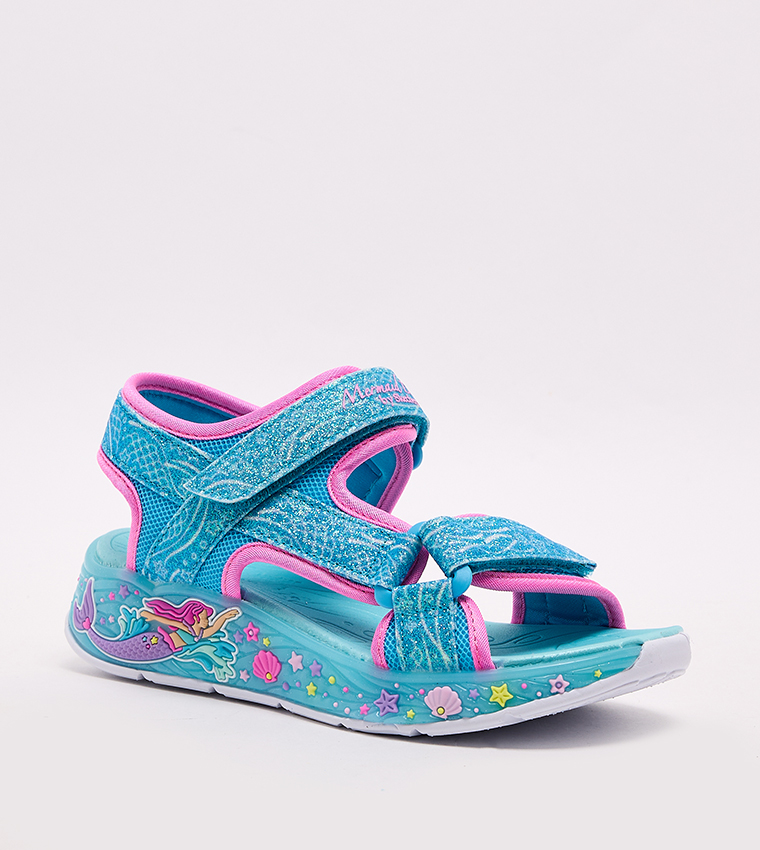 MERMAID DREAMS Velcro Closure Sandals