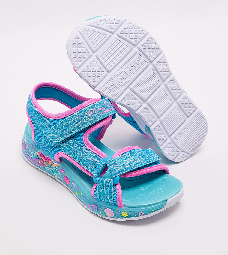 MERMAID DREAMS Velcro Closure Sandals