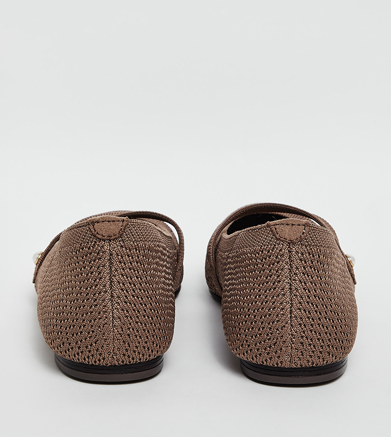 CLEO SQUARE - LAVISH LOVE Knitted Mary Janes