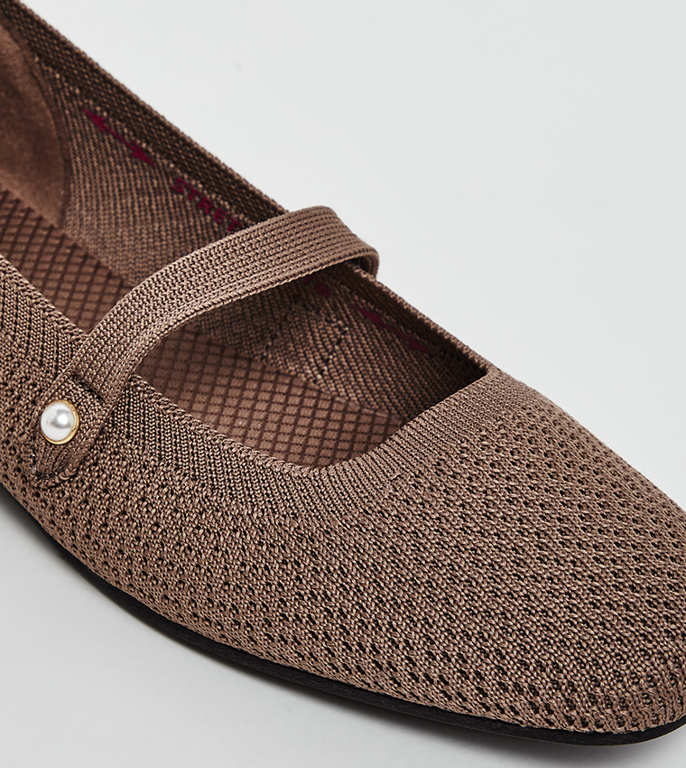 CLEO SQUARE - LAVISH LOVE Knitted Mary Janes