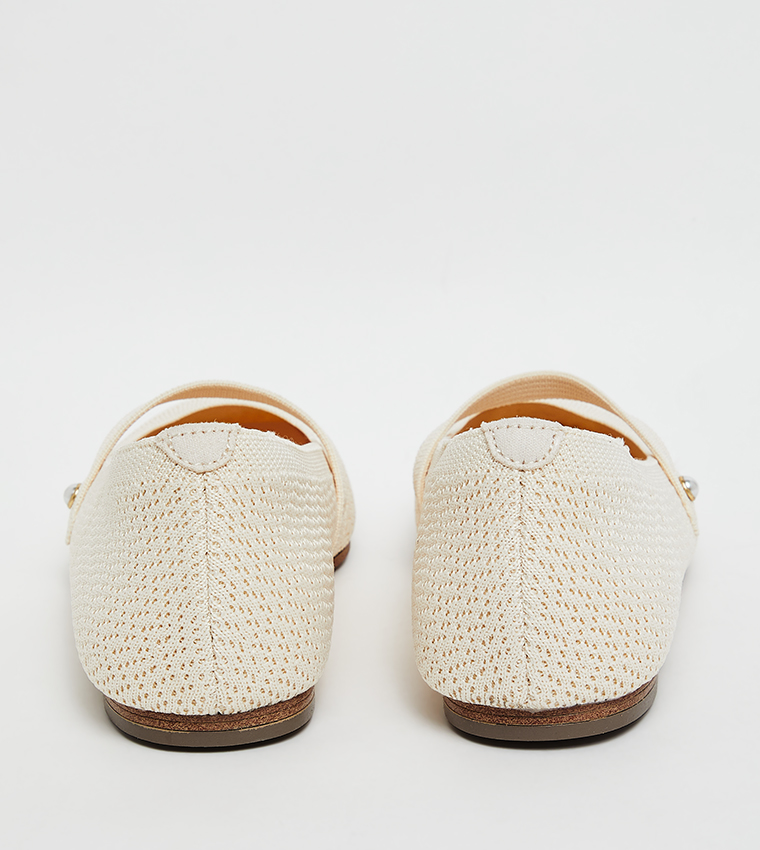 CLEO SQUARE - LAVISH LOVE Knitted Mary Janes