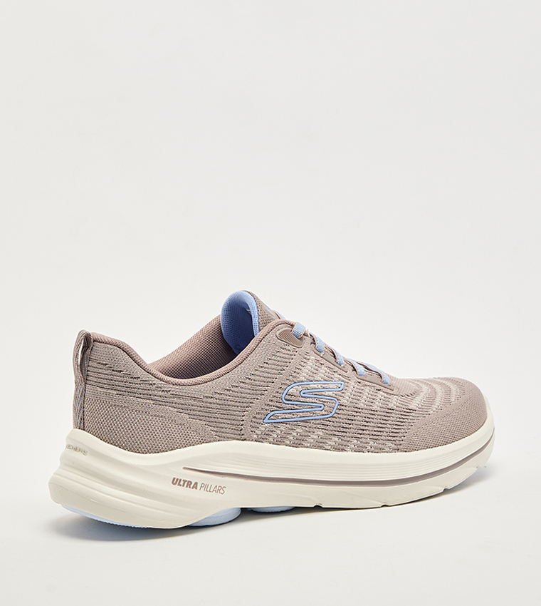GO WALK 8 Textured Lace-Up Shoes