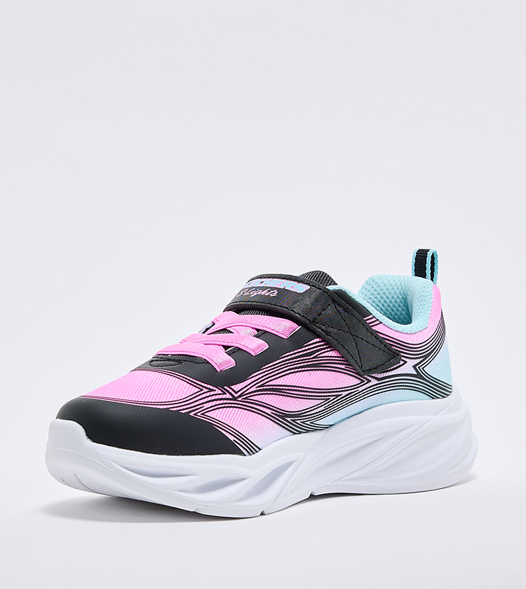 COSMIC GLOW Velcro Closure Sneakers