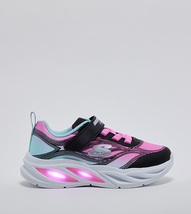 COSMIC GLOW Velcro Closure Sneakers