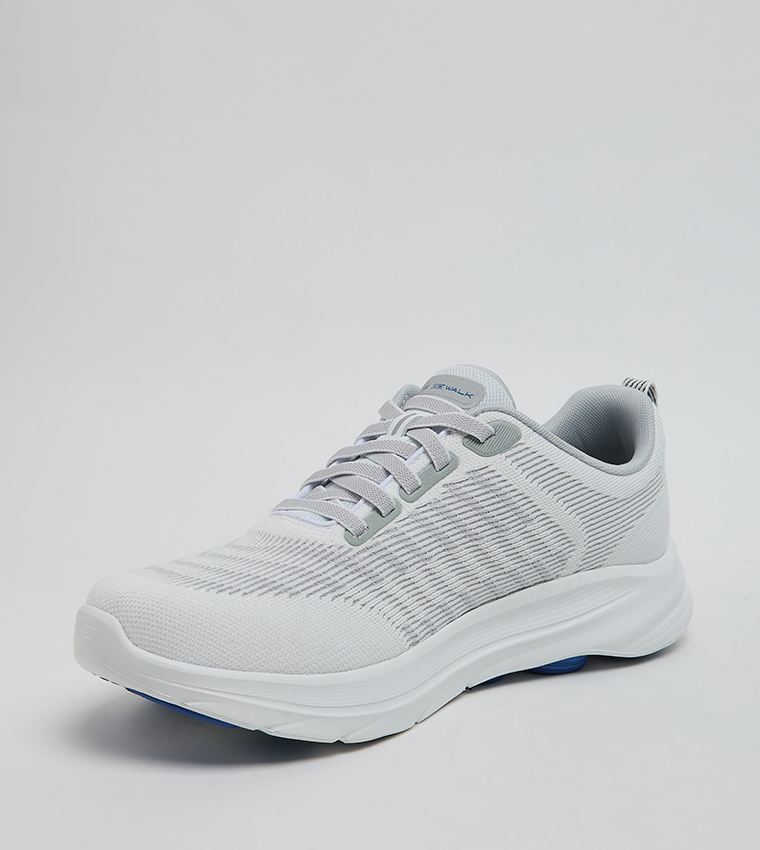 GO WALK 8 Logo Detail Lace-Up Shoes