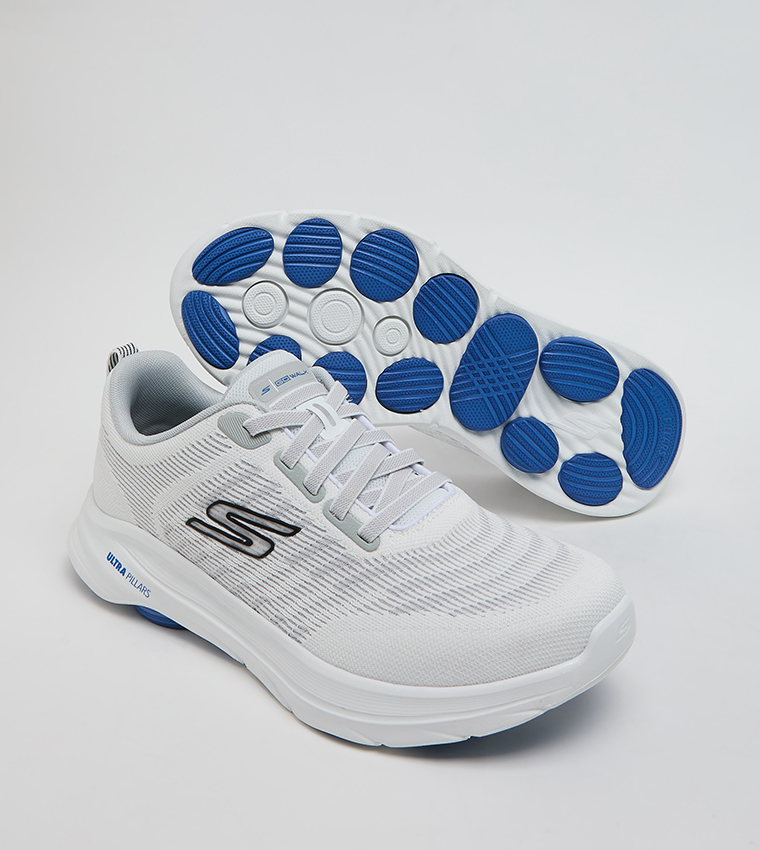 GO WALK 8 Logo Detail Lace-Up Shoes