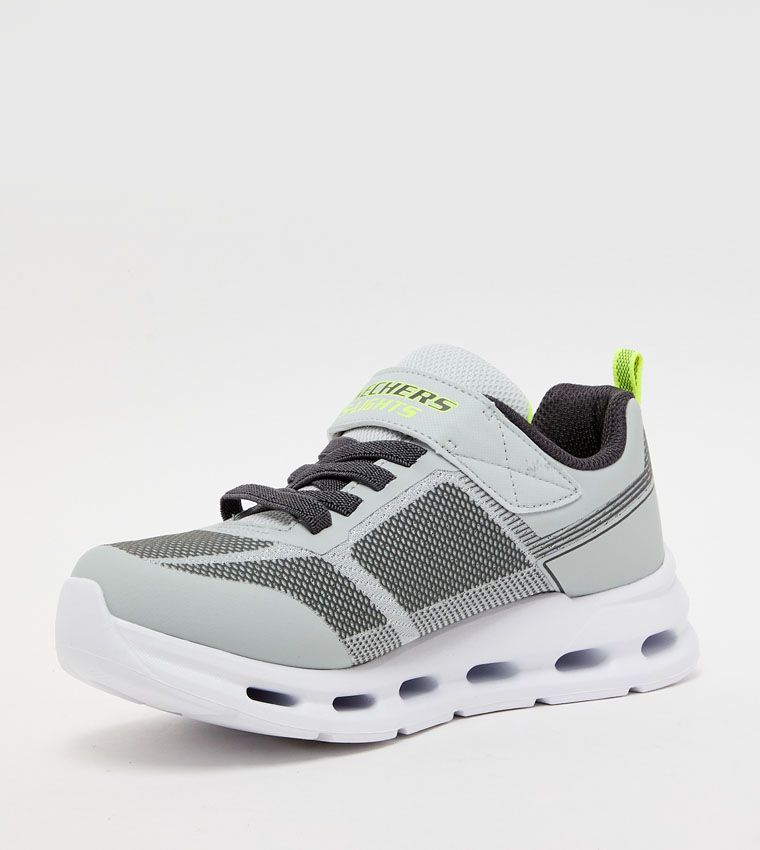 GLIDE-STEP LIGHTS Color Block Velcro Sneakers