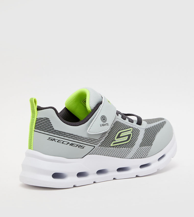 GLIDE-STEP LIGHTS Color Block Velcro Sneakers