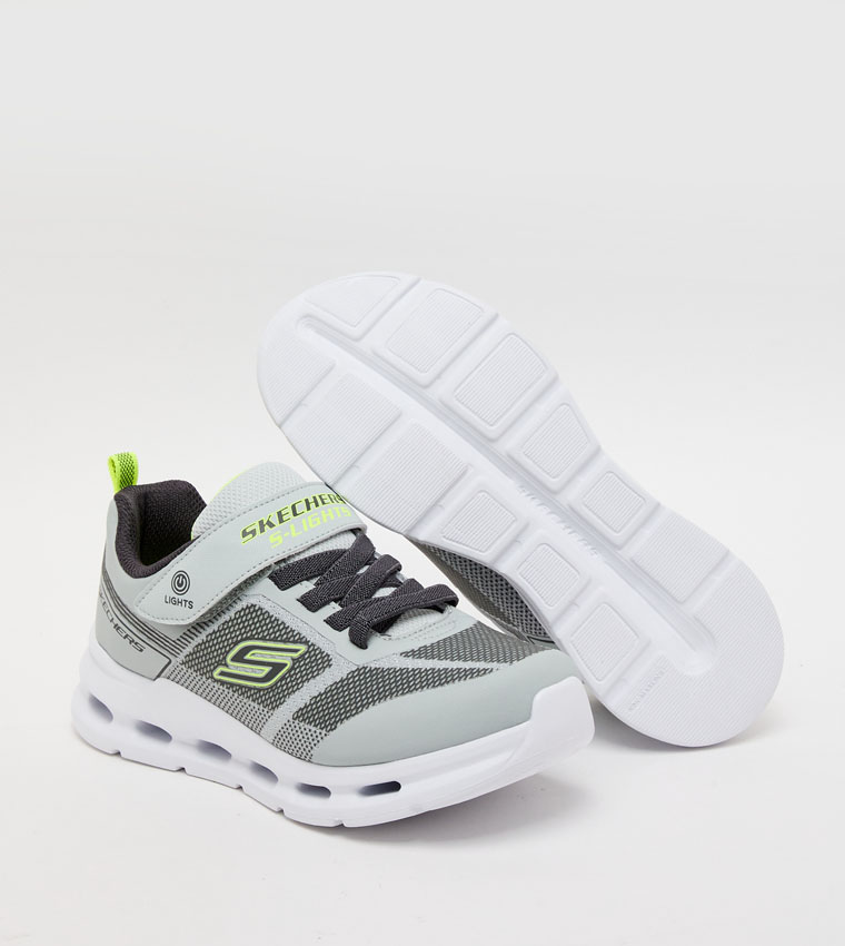 GLIDE-STEP LIGHTS Color Block Velcro Sneakers