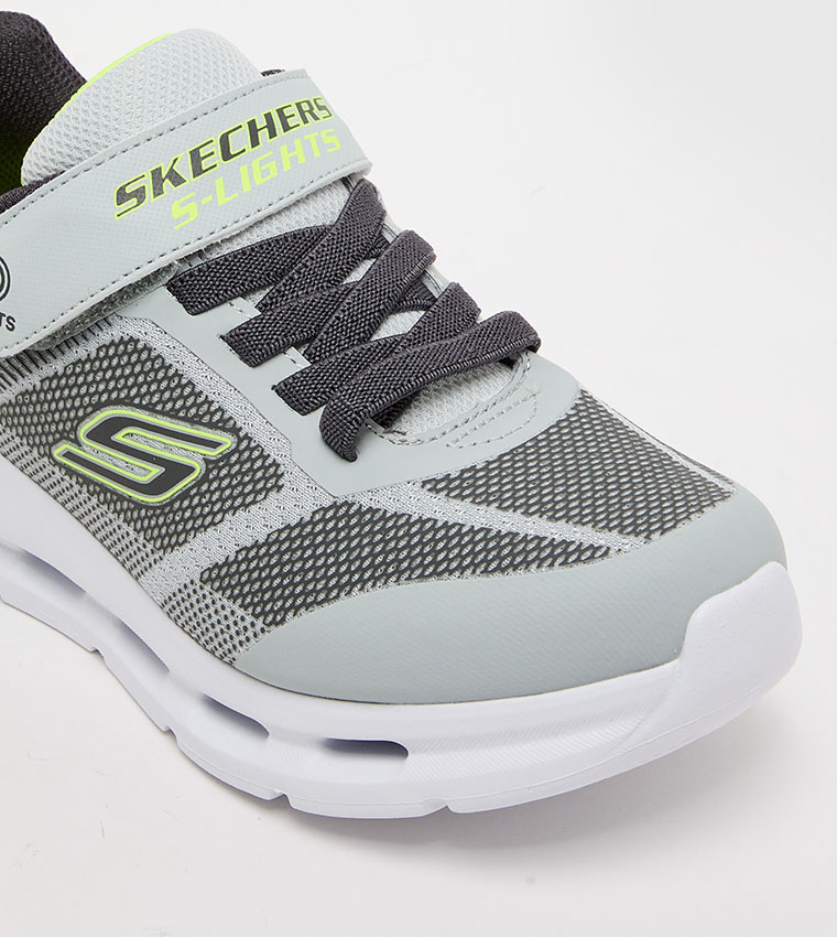 GLIDE-STEP LIGHTS Color Block Velcro Sneakers