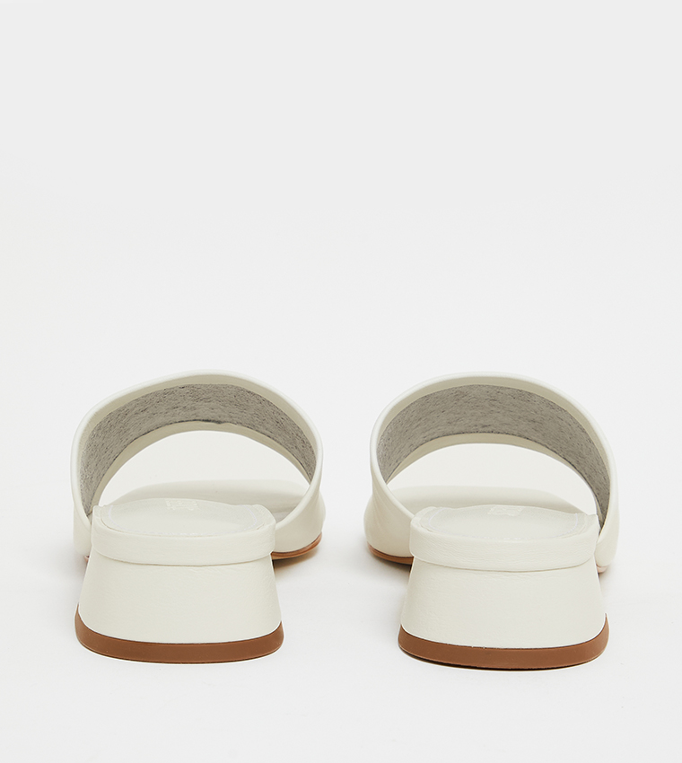 MONTGOMERY Square Toe Low Heel Sandals
