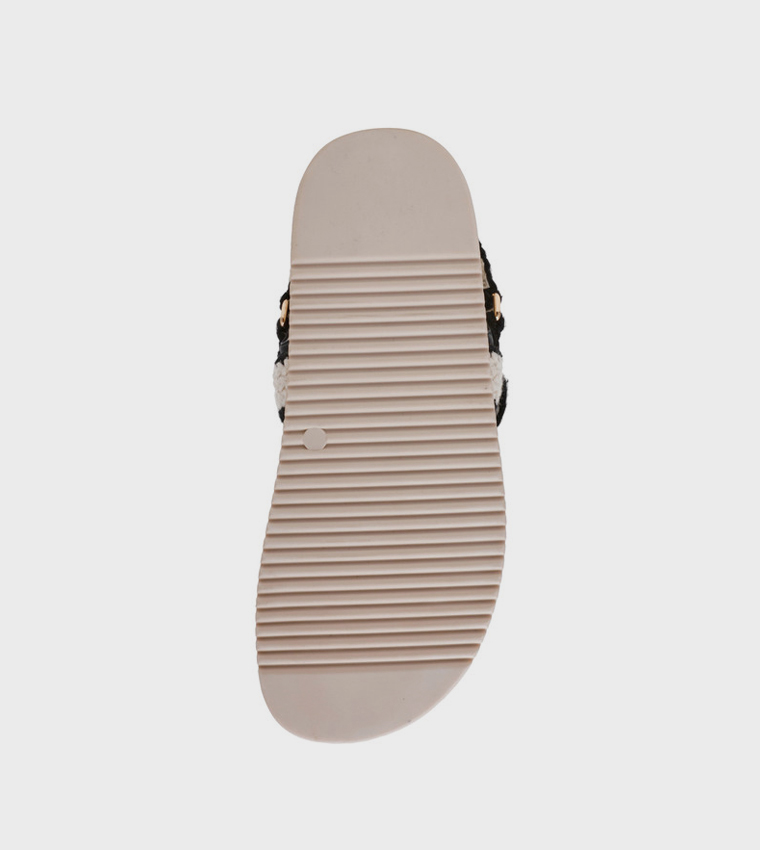ستيف مادن  الصنادل المسطحة - أبيض Flat Sandals