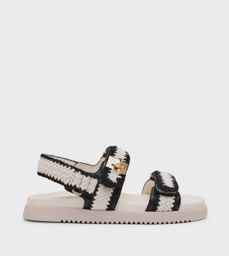ستيف مادن  الصنادل المسطحة - أبيض Flat Sandals