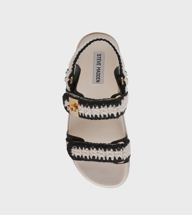 ستيف مادن  الصنادل المسطحة - أبيض Flat Sandals