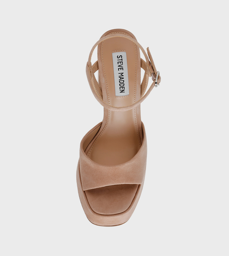 MILIANA Ankle Strap Block Heel Sandals
