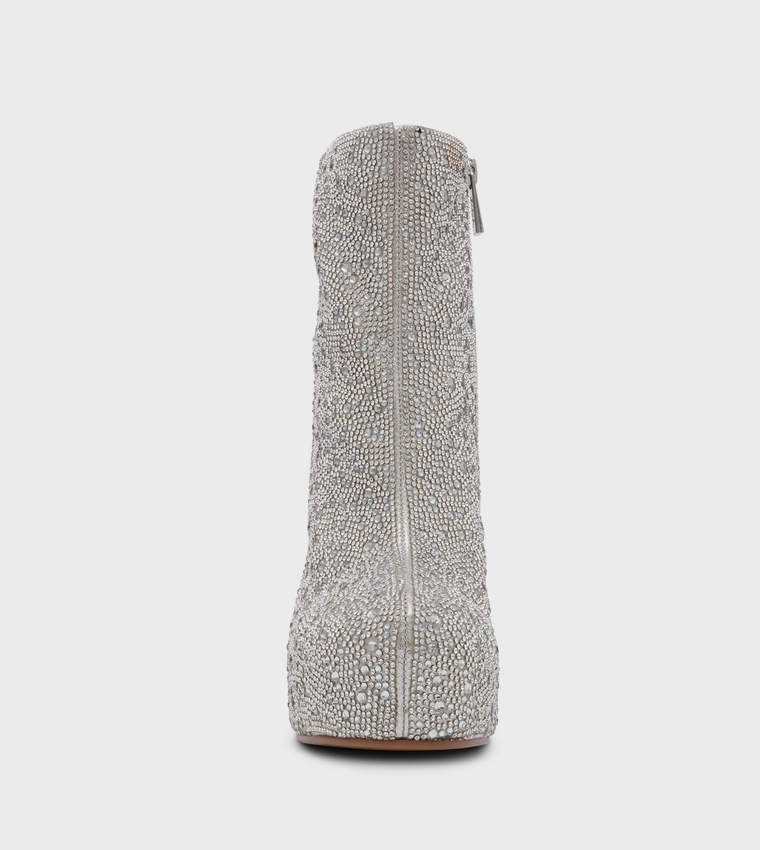 ستيف مادن  أحذية الكاحل - فضي Ankle length Boots