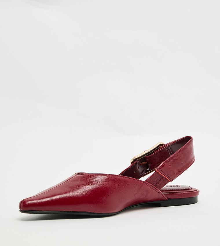 SIANNA Textured Slingback Flats