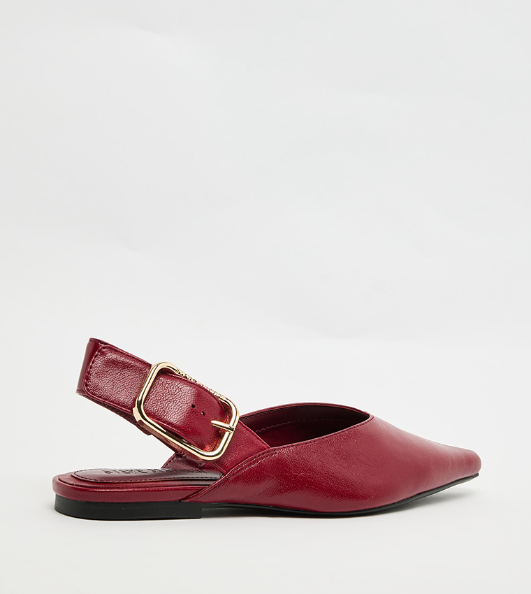 SIANNA Textured Slingback Flats