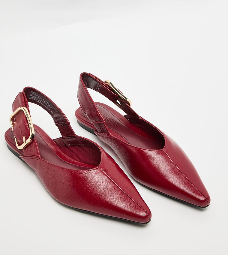 SIANNA Textured Slingback Flats