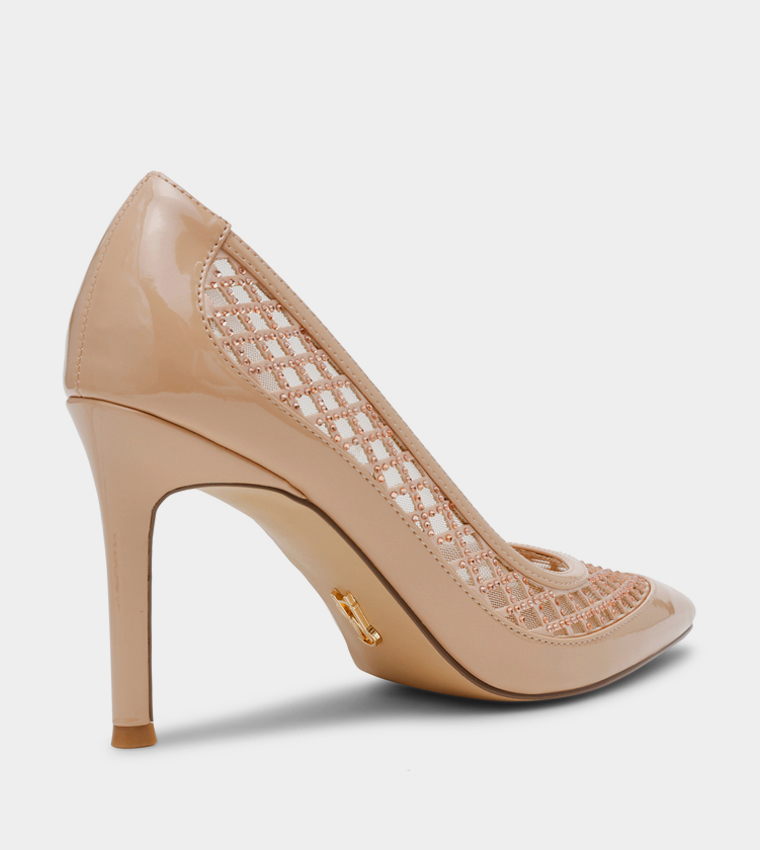SAXXON Embellished Pointed Toe Pumps