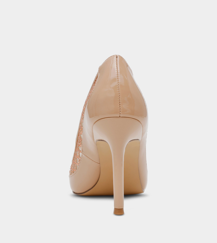 SAXXON Embellished Pointed Toe Pumps