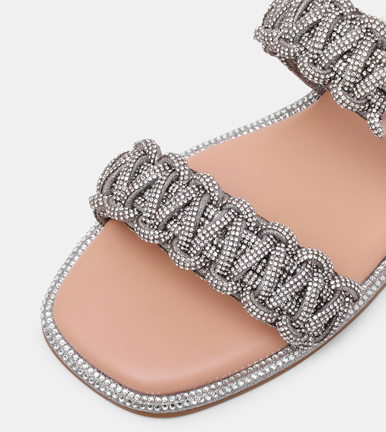 NYSSA Open Toe Flat Sandals