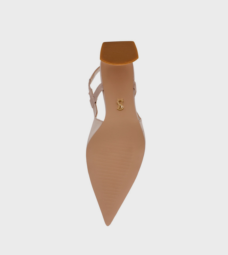 حذاء كعب بحزام خلفي 