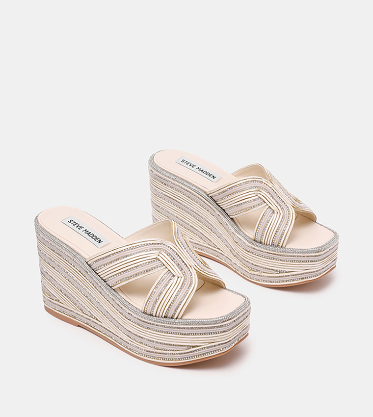 JUSTICE Open Toe Wedge Sandals