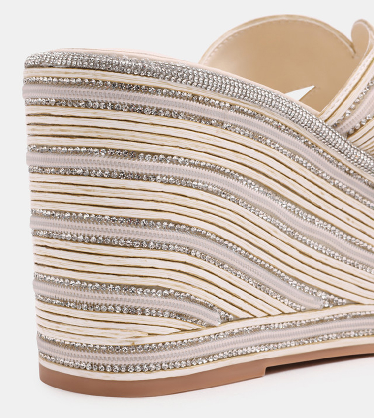 JUSTICE Open Toe Wedge Sandals