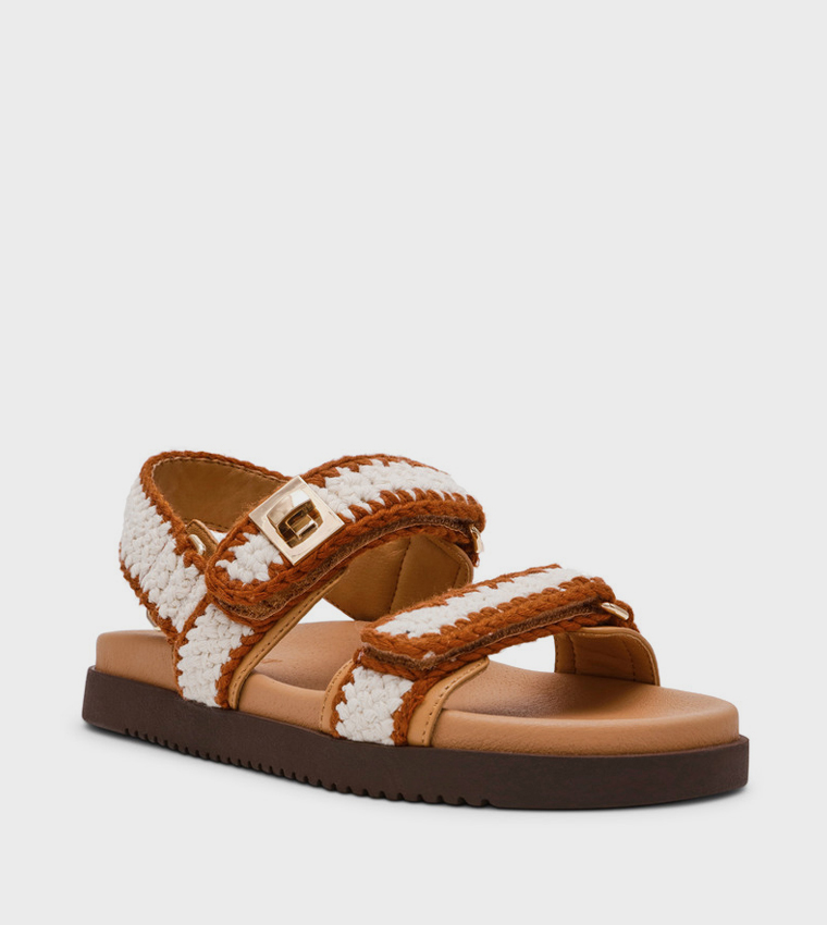 MONA-M Patterned Slingback Comfort Sandals