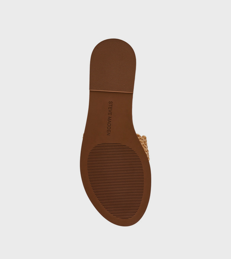 ستيف مادن  الصنادل المسطحة - بيج Flat Sandals