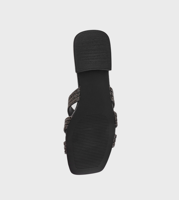 SEQUEL Embellished Flat Sandals