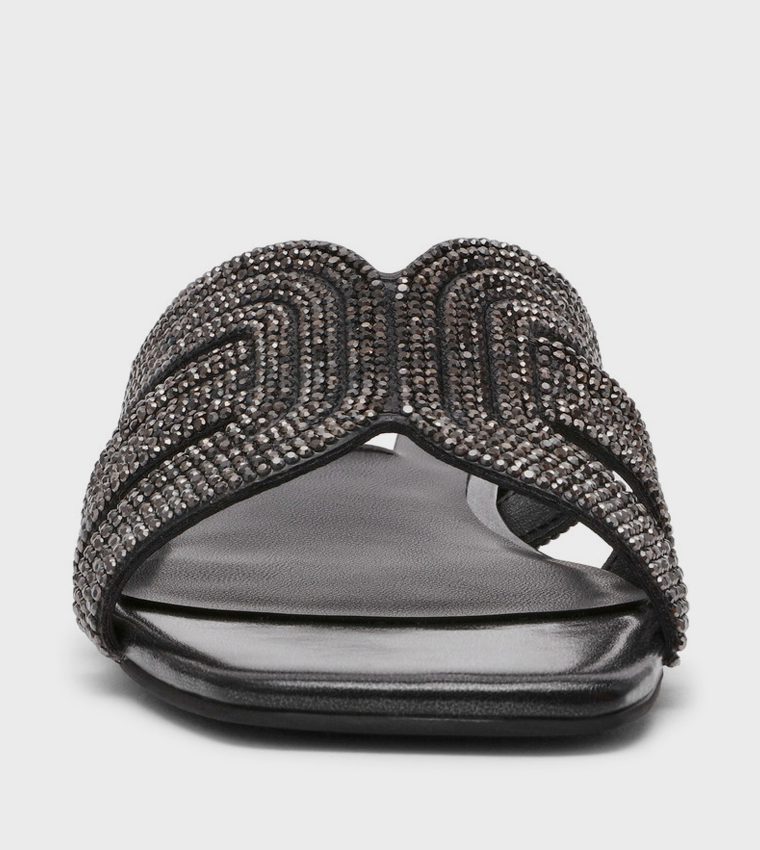 SEQUEL Embellished Flat Sandals