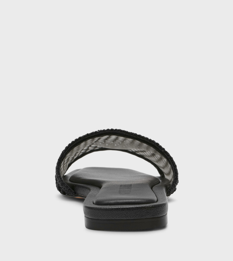 صندل لازو فلات بحزام كروشيه