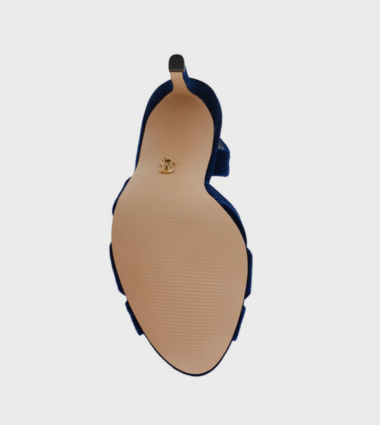 TROPHIES Solid Slingback Heeled Sandals