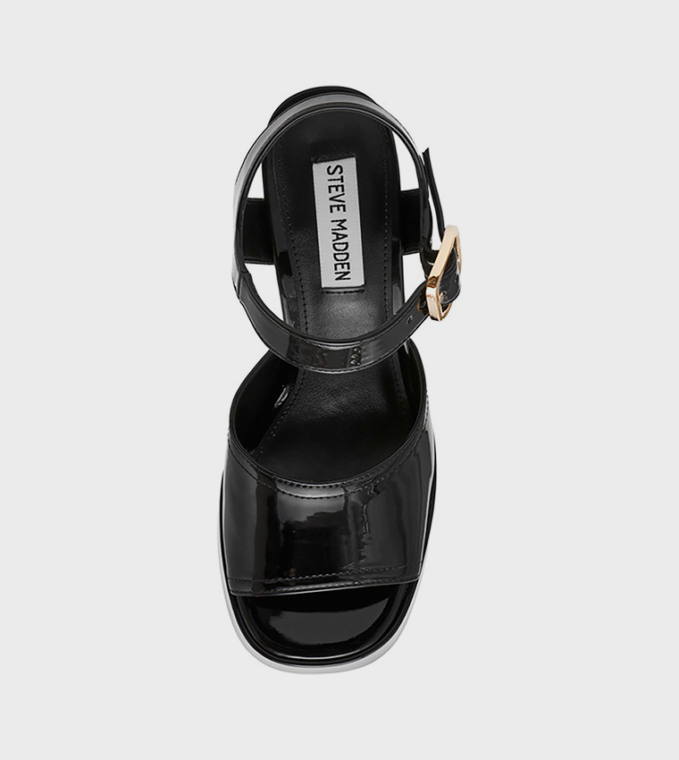 SOHO Glossy Platform Heel Sandals