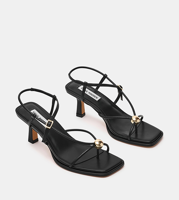 JACKPOTS Square Toe Slingback Heeled Sandals
